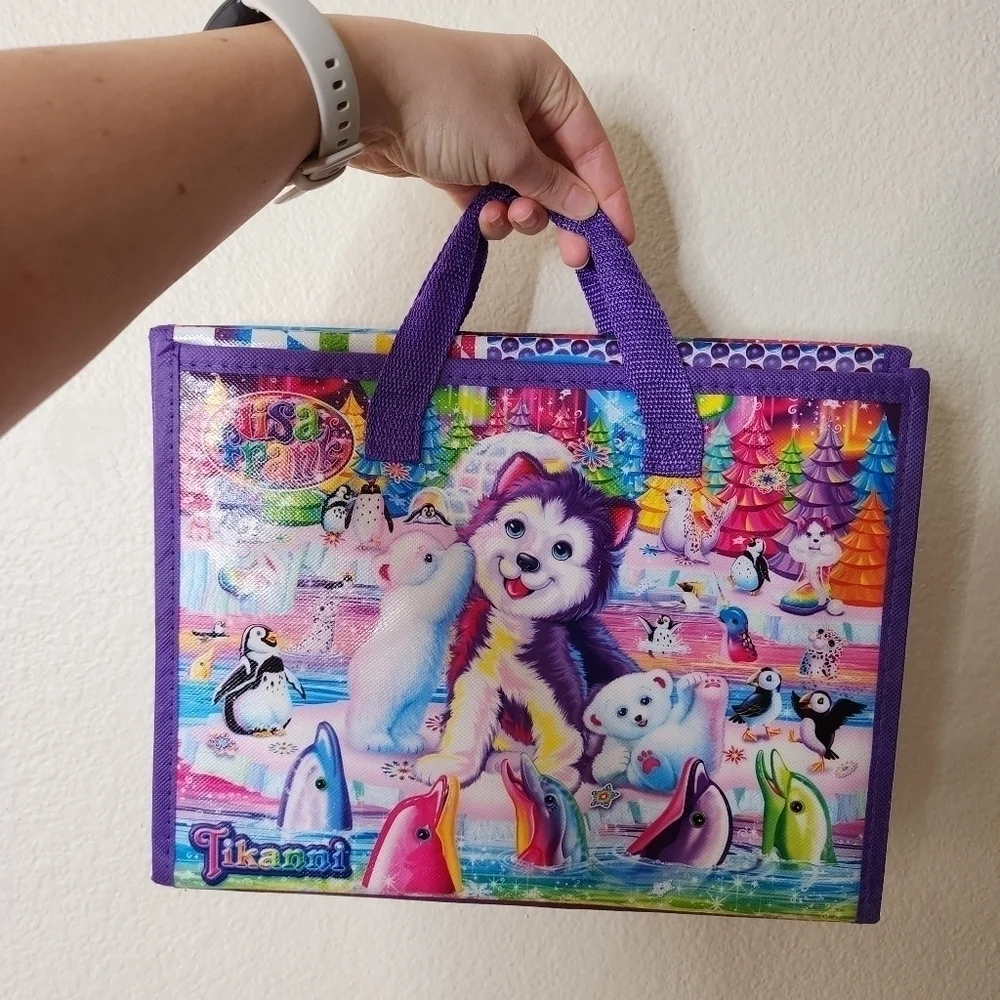 Lisa Frank Tri Fold Portfolio Art Sticker Case